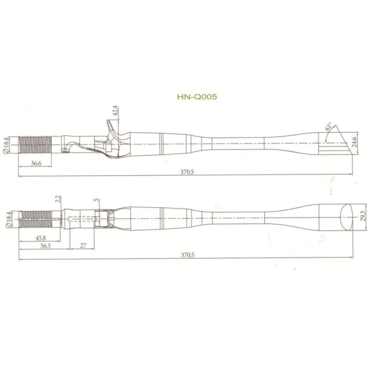 Кастингова карбонова рукоятка - Q005