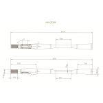 Спінінгова карбонова рукоятка - Z004