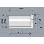 Грип з EVA для гайки KDPS16 - PUHRODS EF-KDPS16-"Циліндр"
