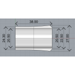 Грип з EVA для гайки KDPS16 - PUHRODS EF-KDPS16-"Рюмка-M22U"
