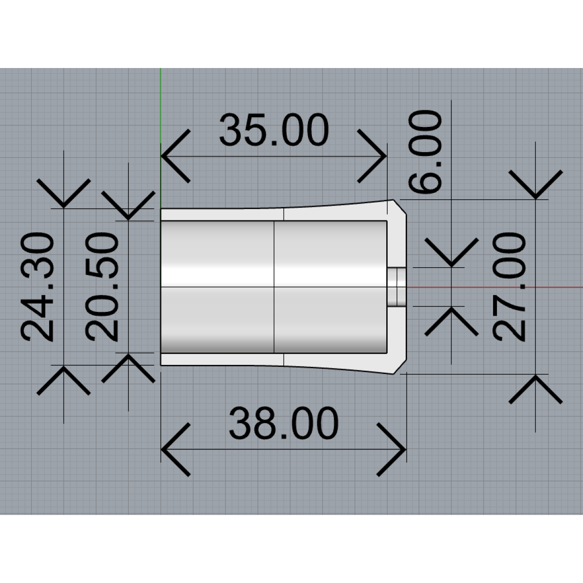 KDPS16-"Рюмка-FUJI" - Грип з EVA для гайки KDPS16 FUJI