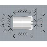 KDPS16-"Рюмка-FUJI" - Грип з EVA для гайки KDPS16 FUJI