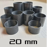 Карбонова трубка 20,4 x 22 x 20 мм для гайки FUJI KDPS-16