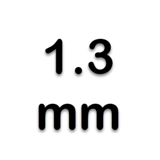 1.3 mm.
