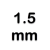 1.5 mm.