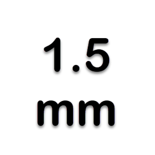 1.5 mm.