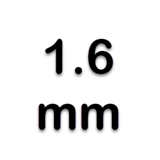1.6 mm.