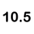 10.5 mm.
