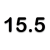 15.5 mm.