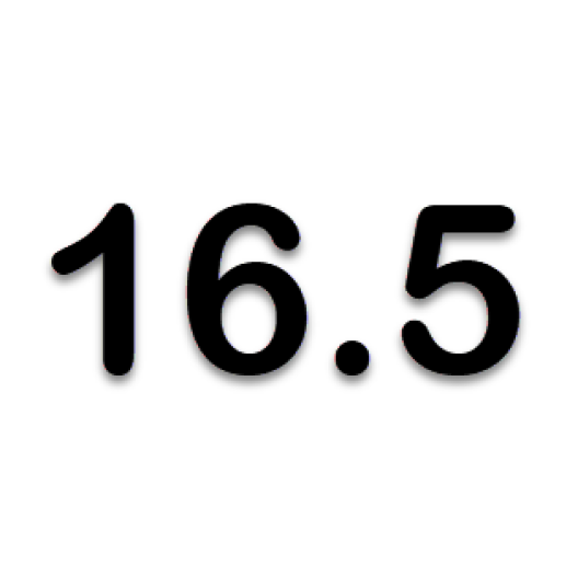 16.5 mm.