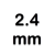 2.4 mm.