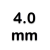 4.0 mm.