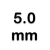 5 mm.