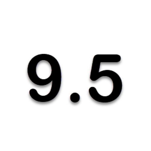 9.5 mm.