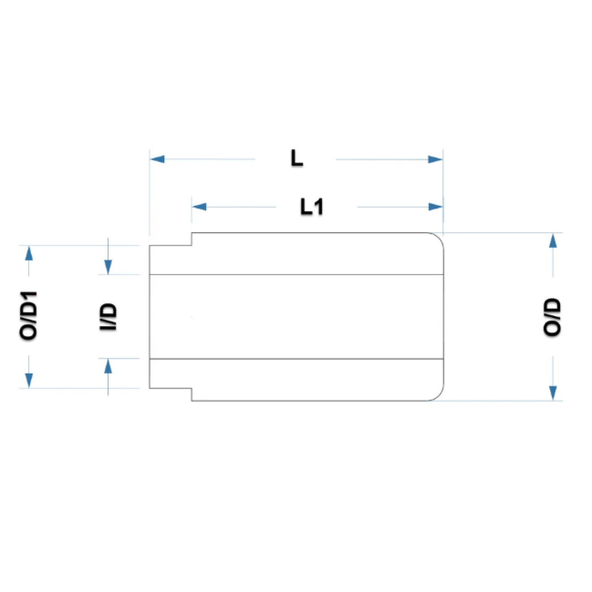 "Циліндр" TVS16 Форгрип для котушкоутримача TVS16 з EVA