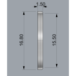 WC 15.5 х 16.8 мм - Декоративний виднгчек
