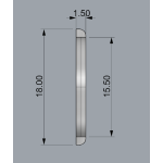 WC 15.5 х 18 мм - Декоративний виднгчек