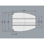 Butt Cap - "MINI" 25 x 10 x L30 мм