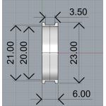 Декоративний трим DK-23 мм
