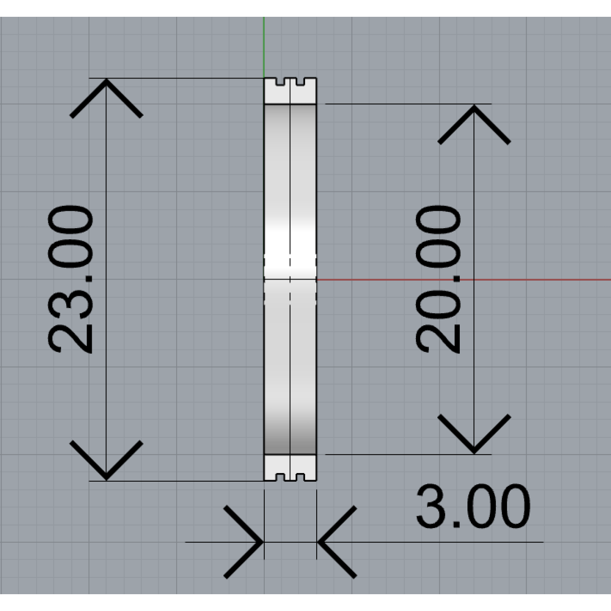 DK-But 23 mm - Кільце декоративне для баткапа 23 мм.
