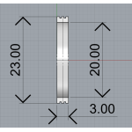 DK-But 23 mm - Кільце декоративне для баткапа 23 мм.