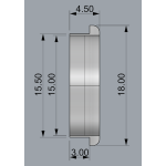 WC 15.0F х 18 мм - Декоративний виднгчек