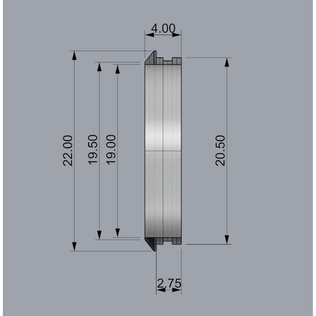 KDPS16-Classic - Декоративний трим для оформлення гайки KDPS16 з карбоновою трубкою