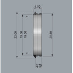 KDPS16-Classic - Декоративний трим для оформлення гайки KDPS16 з карбоновою трубкою