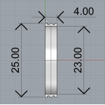 Декоративний трим 25 х 4 мм.