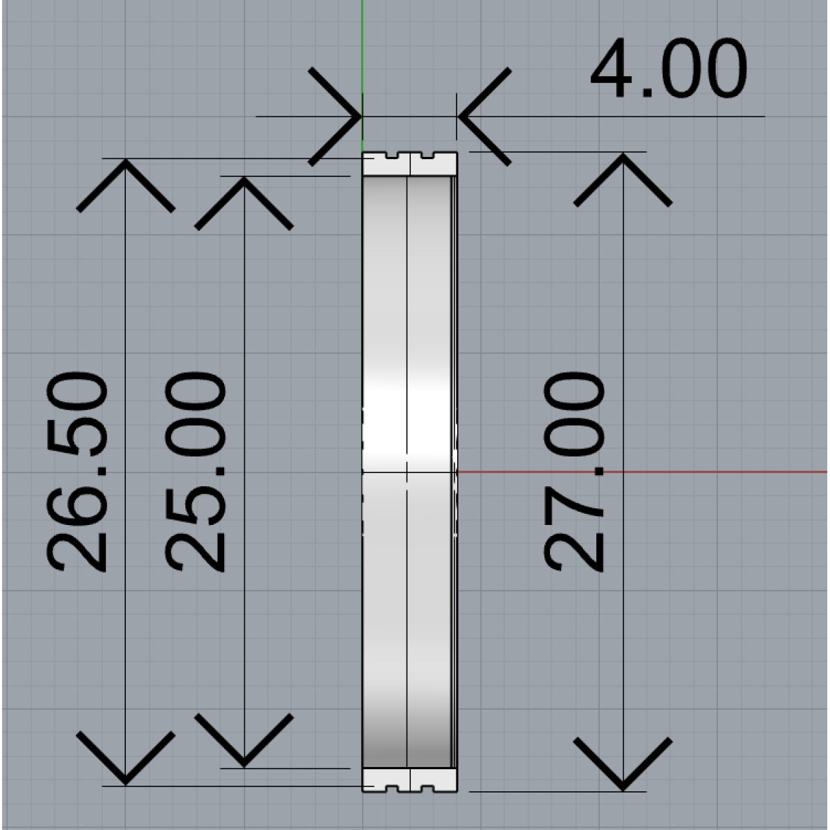 Декоративний трим 27 х 4 мм.