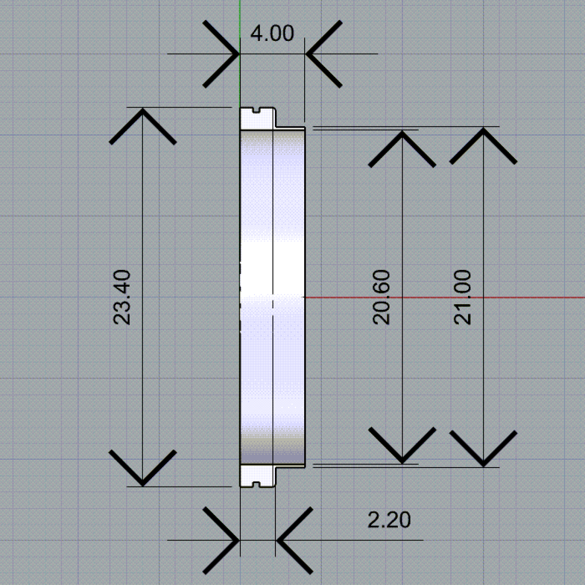 TR-SK2 23 мм - Декоративна накладка для гайки NVSSK-15