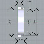 TR-SK2 24 мм - Декоративна накладка для гайки NVSSK-15
