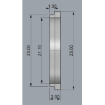 TR-SK2 25 mm  - Декоративний трим для гайки KSKS16/ASH