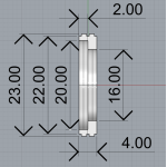 Декоративний трим 23 х 4 мм.
