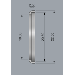 Декоративний трим "Кришка KDPS16" для оформлення гайки KDPS16