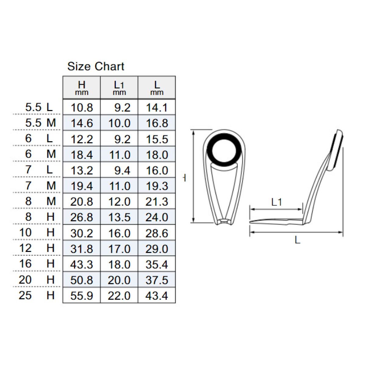 FUJI SIC T-KLSG 12H - титанові кільця