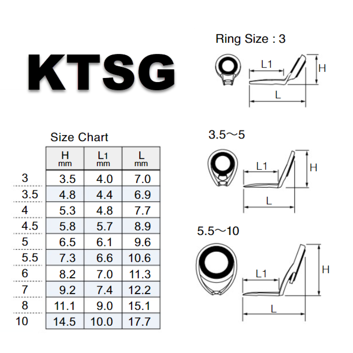 FUJI SIC T-KTSG 4.0 - титанові кільця
