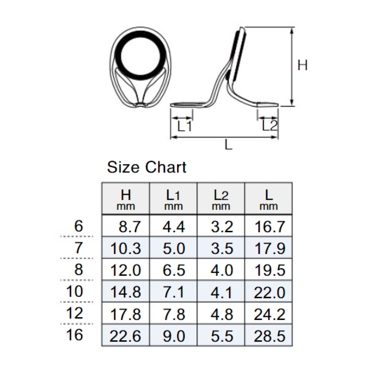 FUJI SIC T-LKWSG 16 - титанові кільця