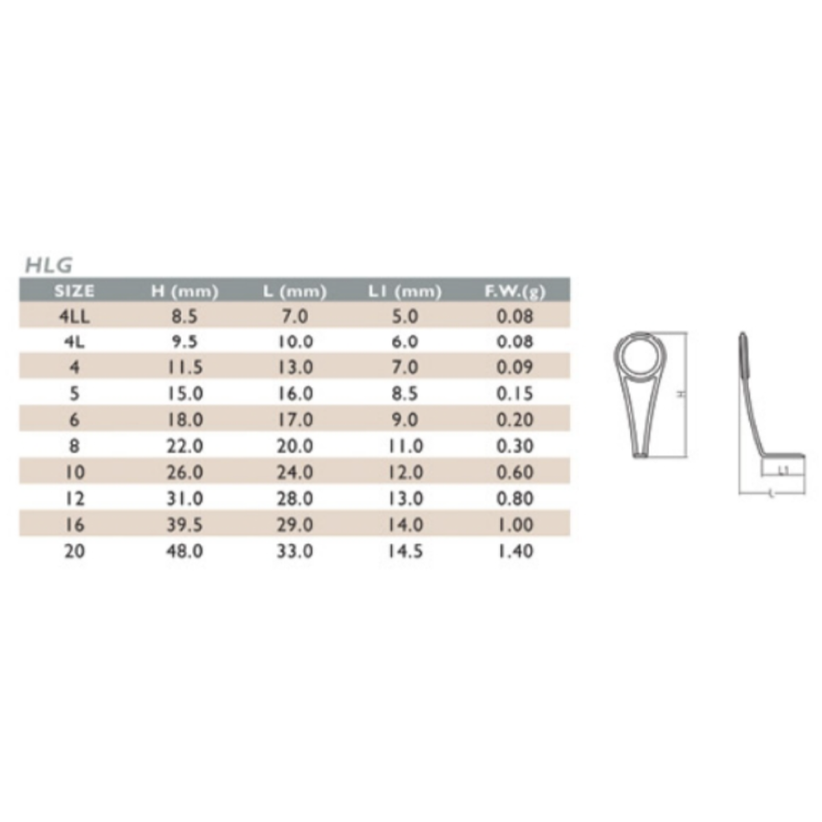 Ti-HLLSG-20 - Титанові матчеві кільця Sea Guide