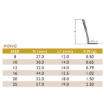 XOHG 25H - Спінінгові кільця Sea Guide