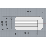 Feeder Butt Cap 26 mm Classic
