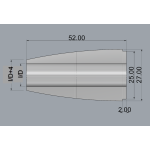 Butt Caps PUHRODS "конус" 50 мм.