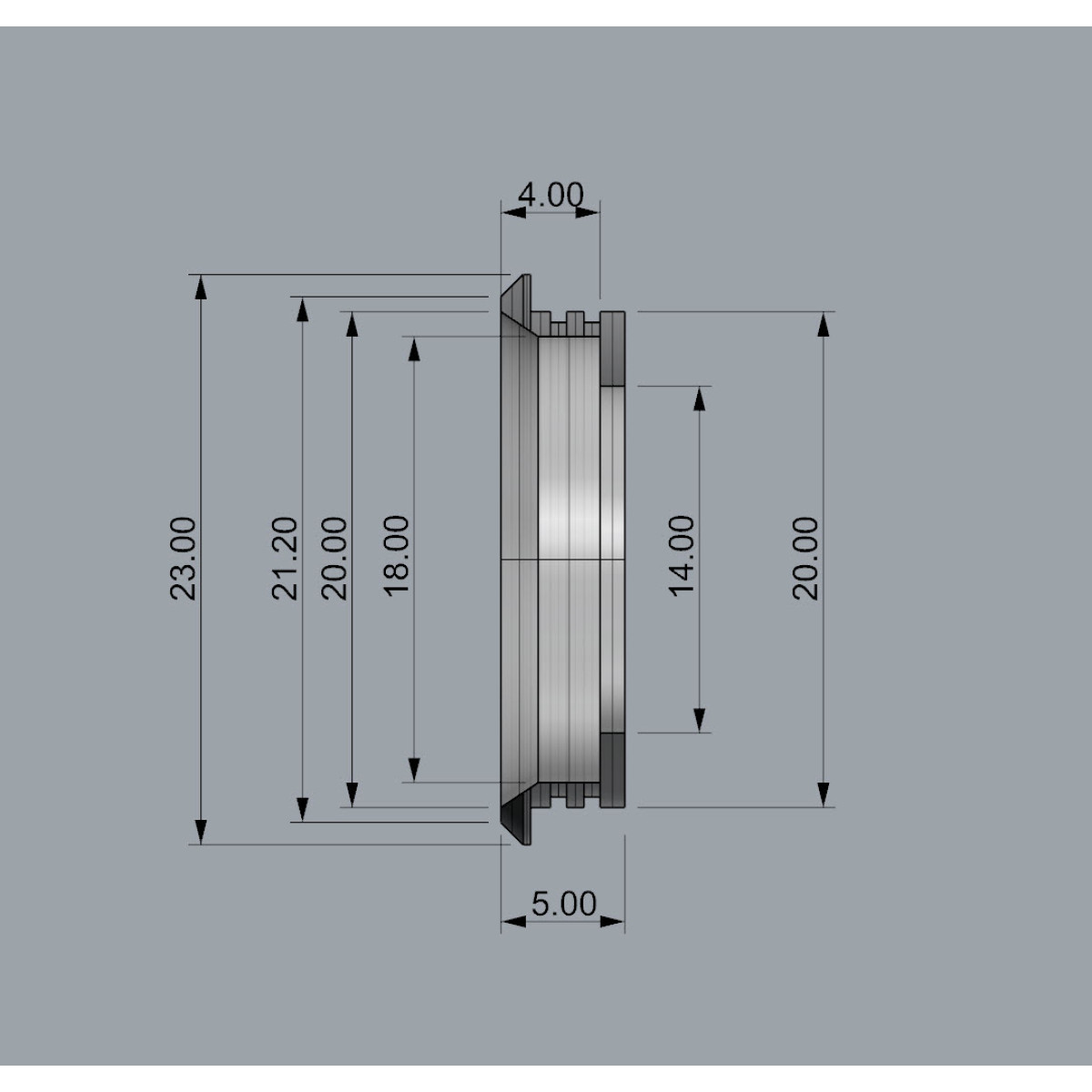 Баткап PUHBUT F 20 x 23 мм.