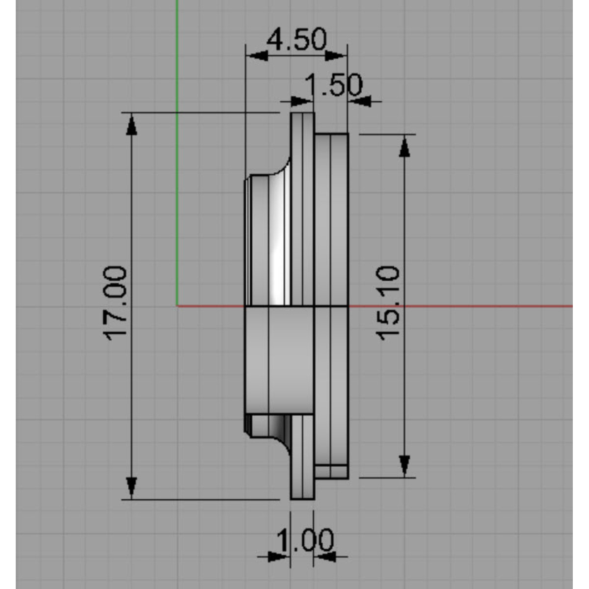 D16-Classic - Декоративний трим оформлення торця різьблення 16-х котушкотримачів