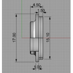 D16-Classic - Декоративний трим оформлення торця різьблення 16-х котушкотримачів
