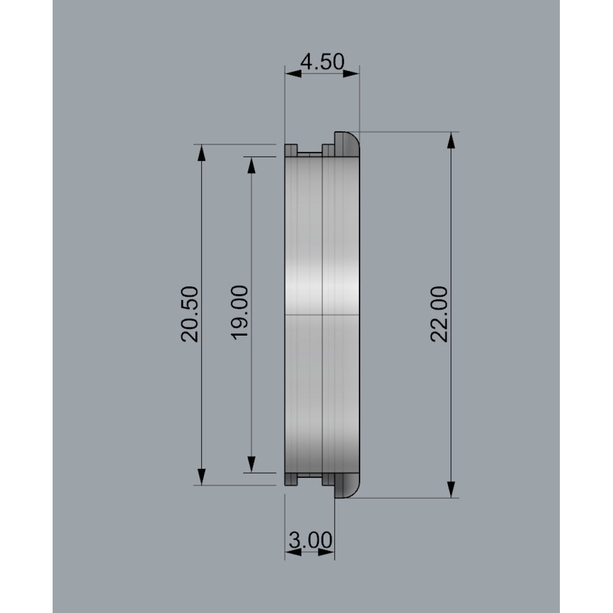 K16-CBTOP-NEW - Декоративний трим для оформлення гайки KDPS16 з карбоновою трубкою