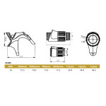 SCMS-WN16 S - Кастинговий катушкотримач