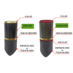 Кольорова карбонова трубка 22.3 х 24.3 мм. для оформлення гайок KDPS17, KSKSS16/ASH