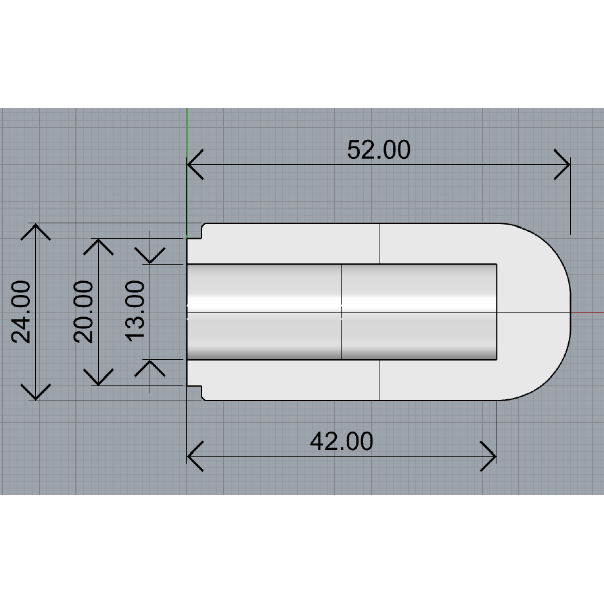 Feeder Butt Cap 24 mm Classic