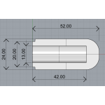Feeder Butt Cap 24 mm Classic